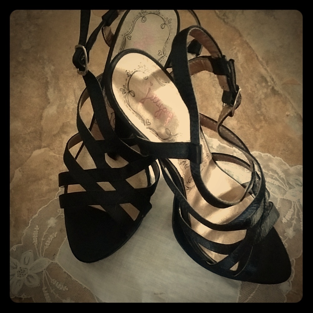 Black size 7 Jelly pop platform heels